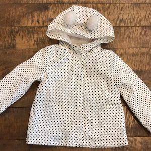 NWOT girls lined raincoat